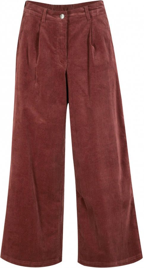 bonprix Wijde stretch corduroy culotte met comfortband, 7/8 lengte