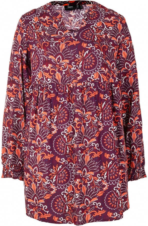 bonprix Gedessineerde, lange blouse van duurzame viscose