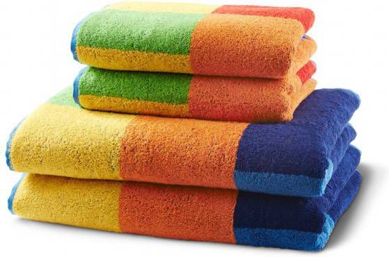 bpc living bonprix collection Handdoek met kwadratisch patroon, multicolour, 100% katoen