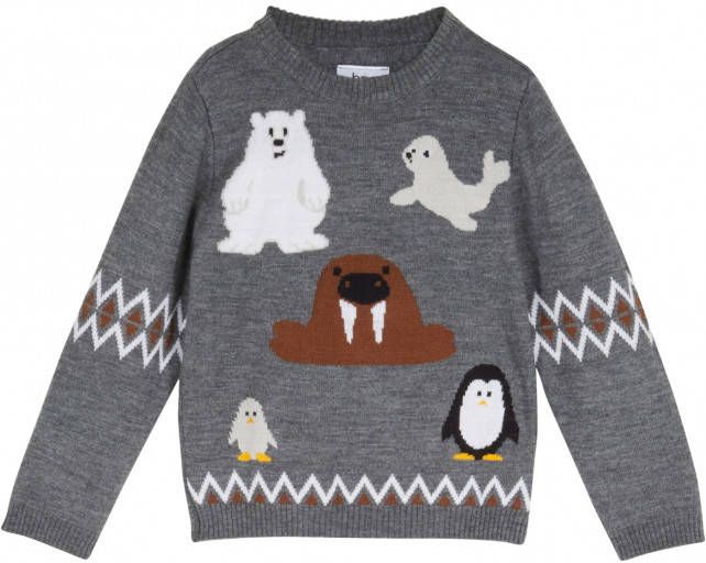 bonprix Jongens trui met dierenmotieven