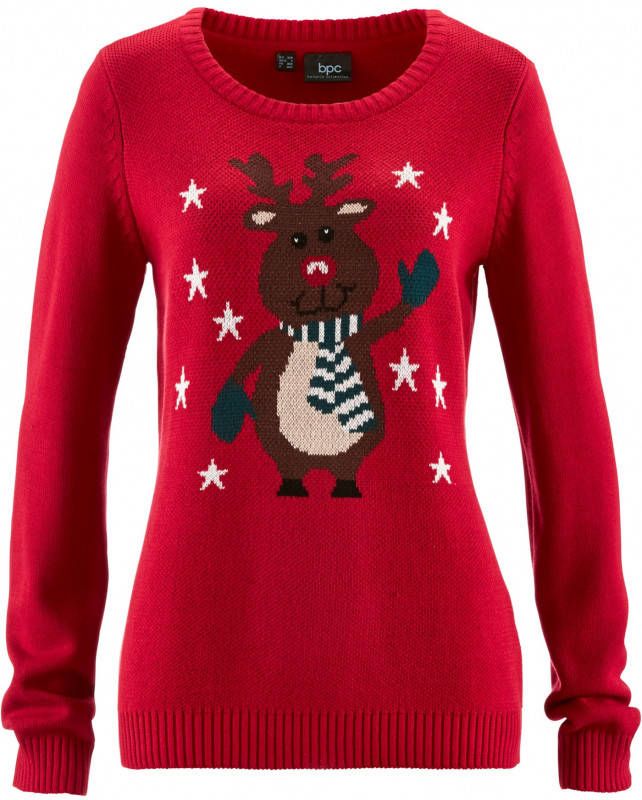 bpc bonprix collection Kersttrui met ronde hals