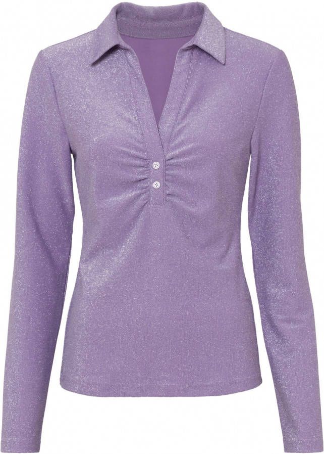 bonprix Longsleeve met glittereffect