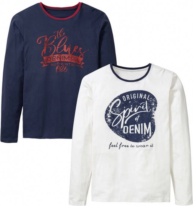 bonprix Longsleeve(set van 2 )