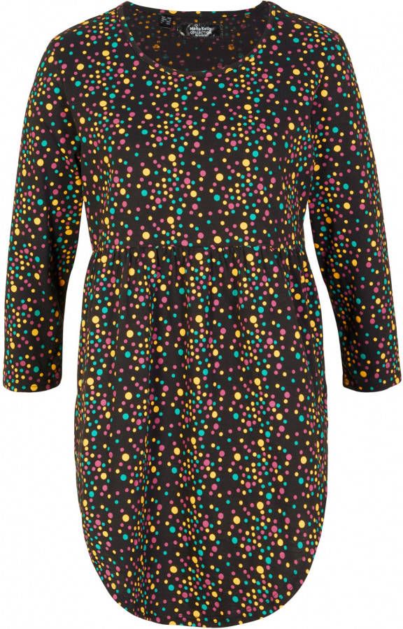 bonprix Maite Kelly longshirt van effectgaren met lange splitten opzij