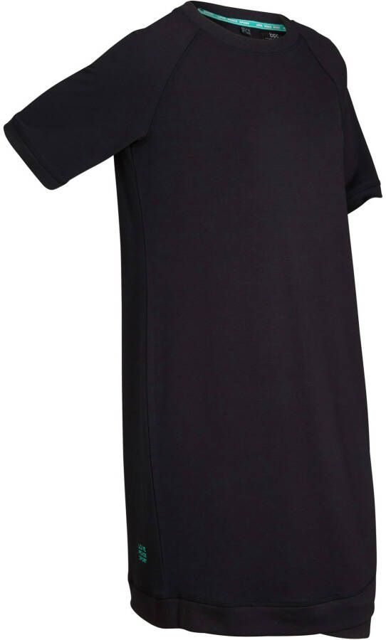 bpc bonprix collection Sweatjurk, korte mouw, zwart