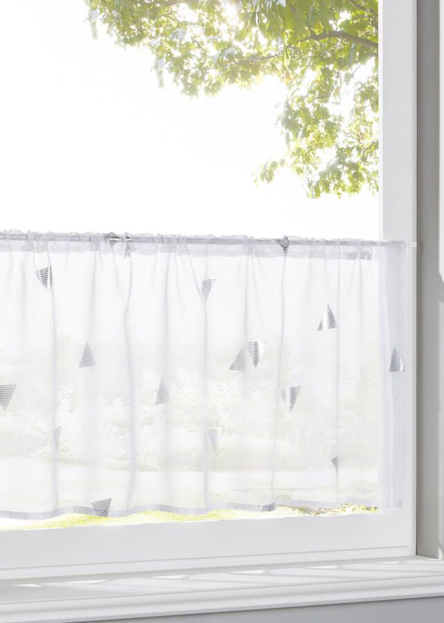 bpc living bonprix collection Valletje met glanzende print, wit/zilver, 100% polyester