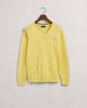 Gant Classic Sweater met V hals Clear Yellow Heren online kopen