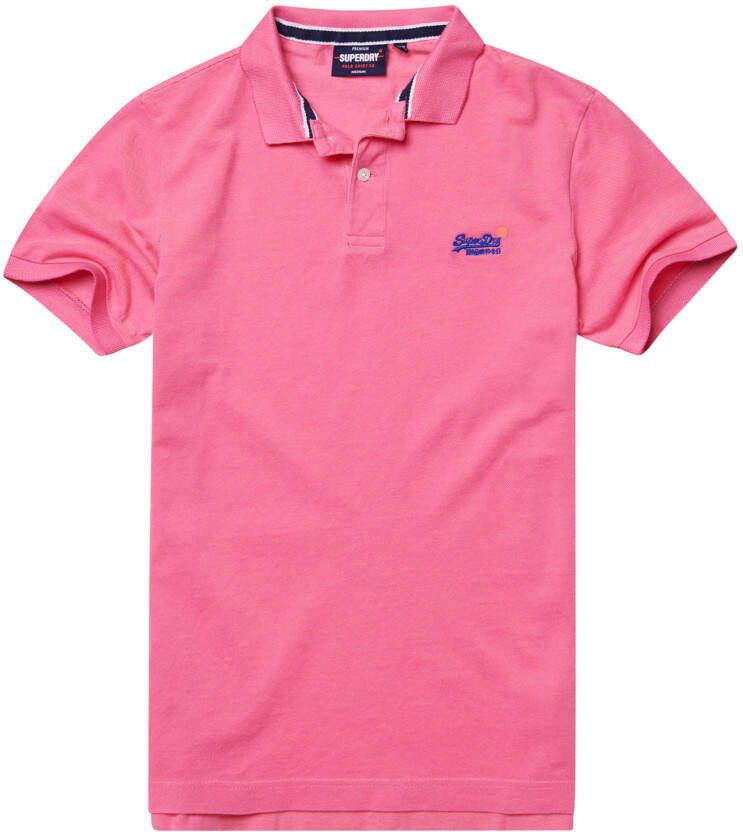 Superdry pique polo korte mouw classic Heren