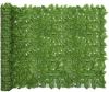 VidaXL Balkonscherm met groene bladeren 300x150 cm online kopen