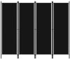 VidaXL Kamerscherm met 4 panelen 200x180 cm zwart online kopen