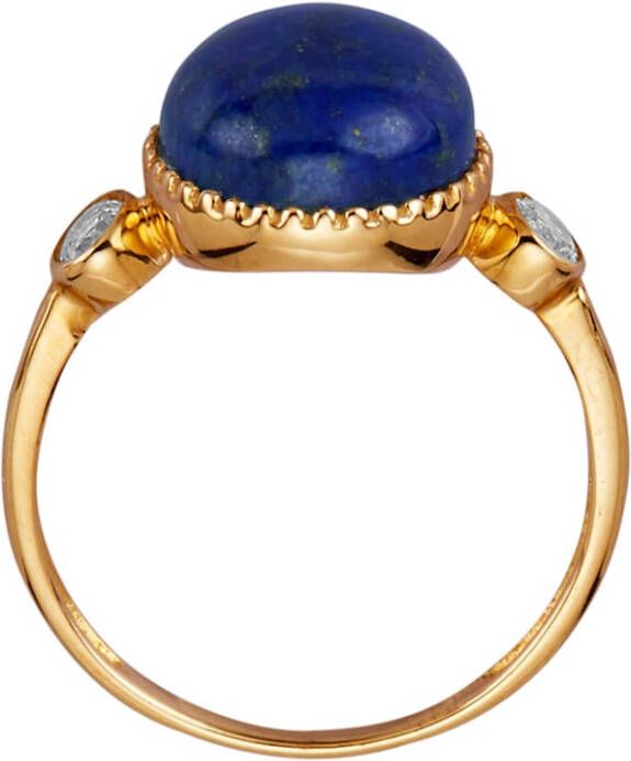 KLiNGEL Damesring met lapis lazuli Blauw