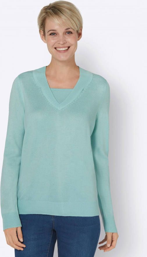 2 in 1 pullover in mint van heine
