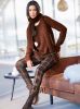 Pullover in bruin/choco gemêleerd van heine online kopen