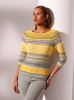 Pullover in geel/steengrijs gestreept van heine online kopen