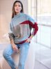 Pullover in steengrijs/ijsblauw gedessineerd van heine online kopen