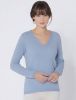 Pullover van kasjmier in blauw gemêleerd van Creation L Premium online kopen