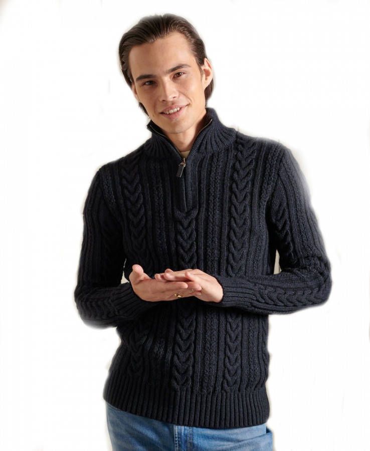 Super Dry Jacob Henley casual sweater heren