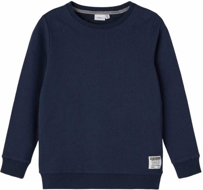 name it ! Jongens Sweater -- Donkerblauw Katoen/elasthan
