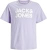 Jack & jones ! Jongens Shirt Korte Mouw -- Paars Katoen online kopen