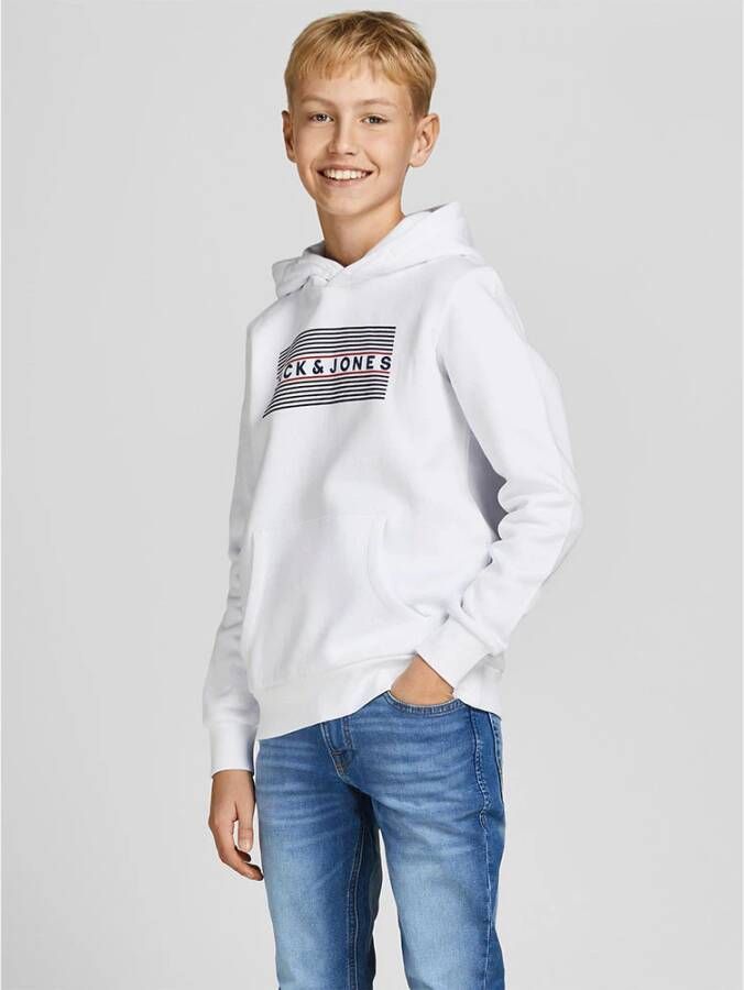 jack & jones ! Jongens Trui -- Wit Katoen/polyester