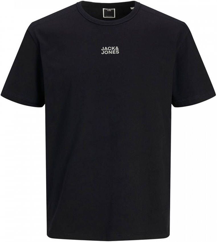 jack & jones ! Jongens Shirt Korte Mouw -- Zwart Katoen
