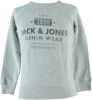 JACK & JONES JUNIOR sweater Jeans met printopdruk lichtgrijs/grijs online kopen