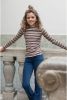 Looxs Revolution Gestreepte turtle rib jersey voor meisjes in de kleur online kopen