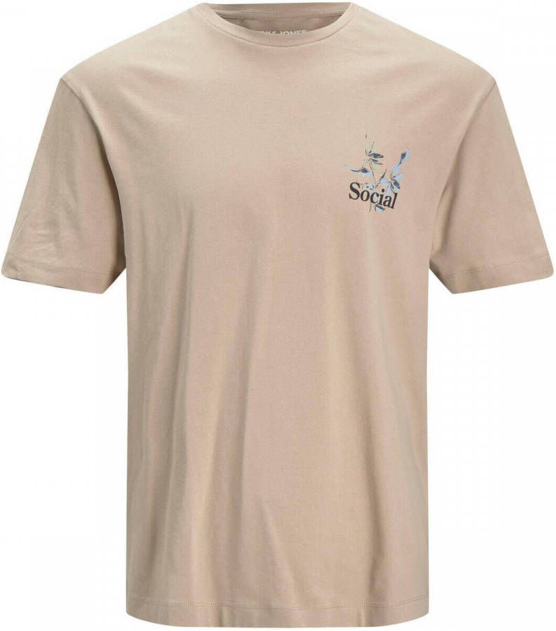 JACK & JONES JUNIOR T shirt JORFLOWS lichtbruin