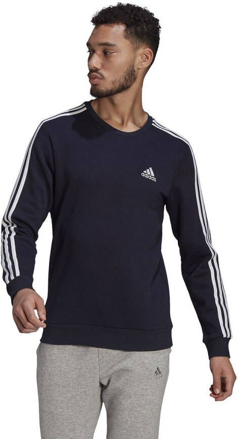 adidas performance Sweater met ronde hals in molton, 3 stripes