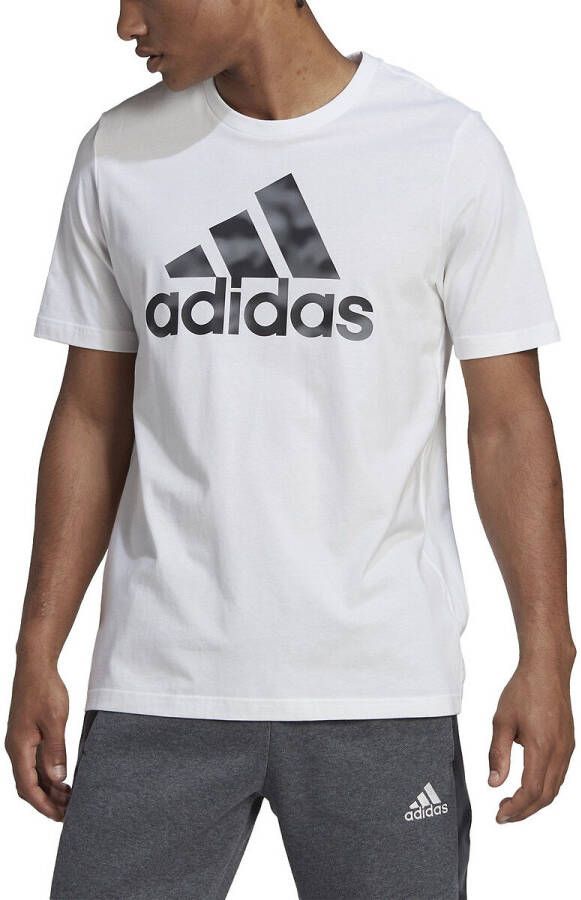 adidas performance T shirt met korte mouwen en groot logo camo