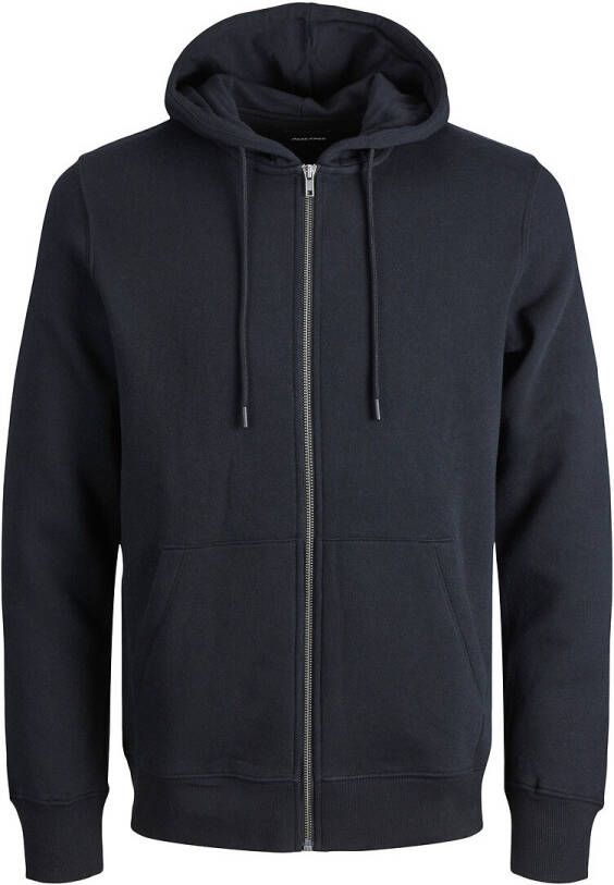 jack & jones JJestar Basic Sweat Zip Hood Noos 12210830 , Zwart, Heren