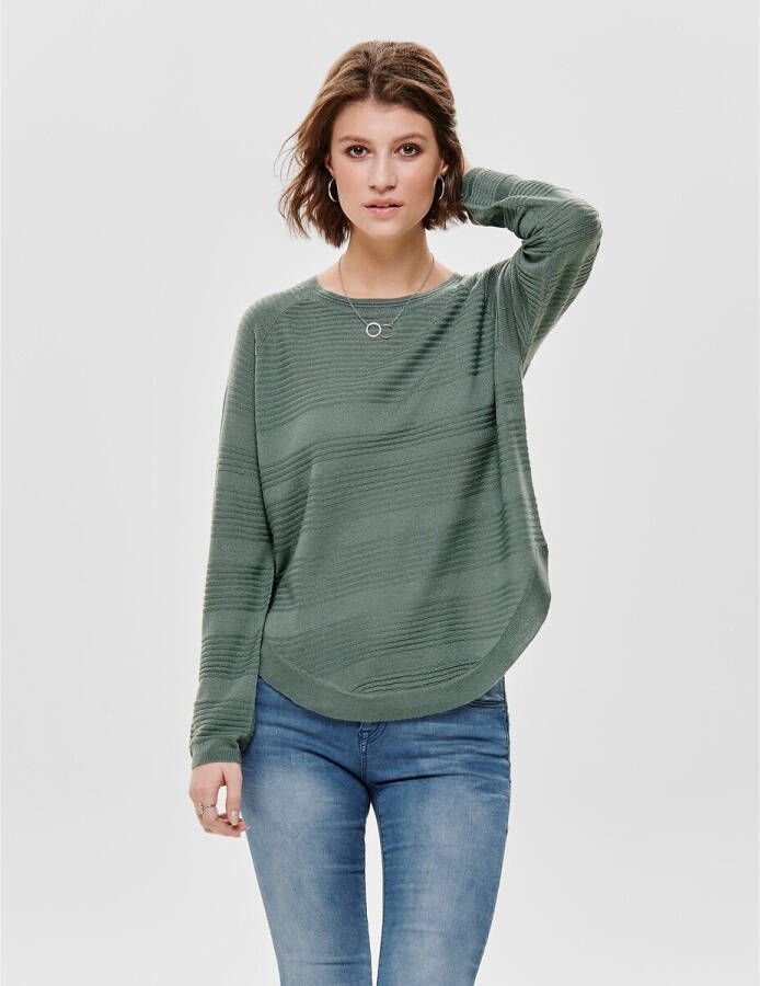 Only Trui met ronde hals ONLCAVIAR L/S PULLOVER KNT