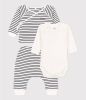 Petit Bateau Babyset met longsleeve en broek met streepprint 2 delig online kopen