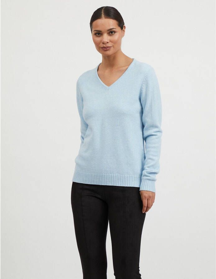 Vila 14042769 viril v neck l/s knit top noos