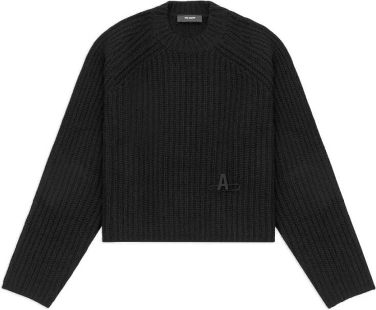 Axel Arigato Wijze spleet rib trui , Zwart, Dames