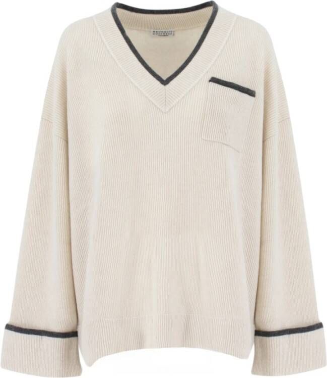 BRUNELLO CUCINELLI Knitwear M12189402_Cv513 , Beige, Dames