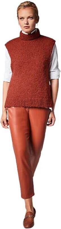 comma Grofgebreide spencer in alpaca wolblend met col