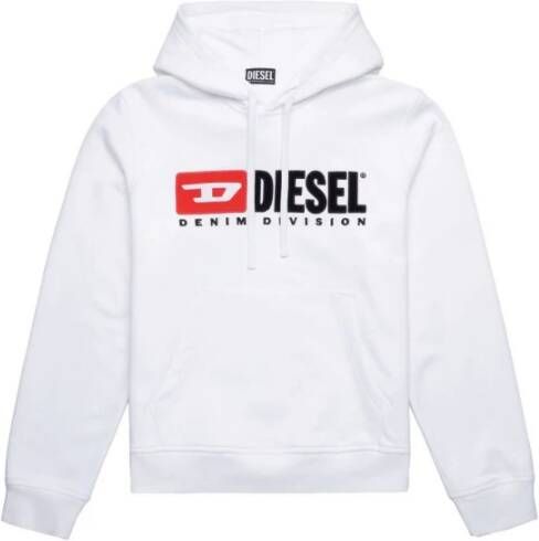 Diesel Felpe A03757 0Bawt S Ginn Hood Div 100 , Wit, Heren