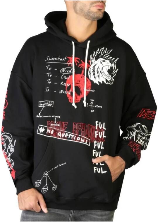 Diesel Hoodies & sweatvesten Zwart Heren