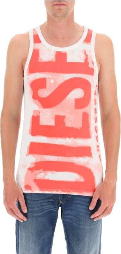 Diesel Sleeveless Tops , Rood, Heren