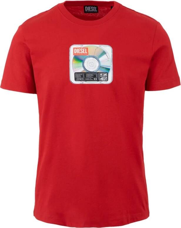 Diesel T shirts , Rood, Heren