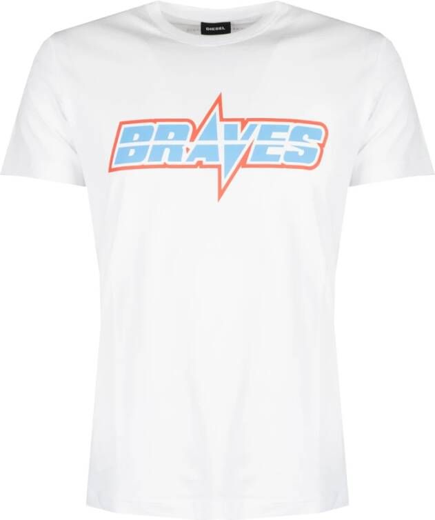 Diesel T shirt T Diego Braves , Wit, Dames