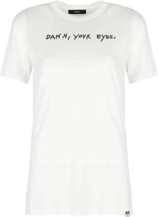 Diesel T shirt 34, t flavia a , Wit, Dames