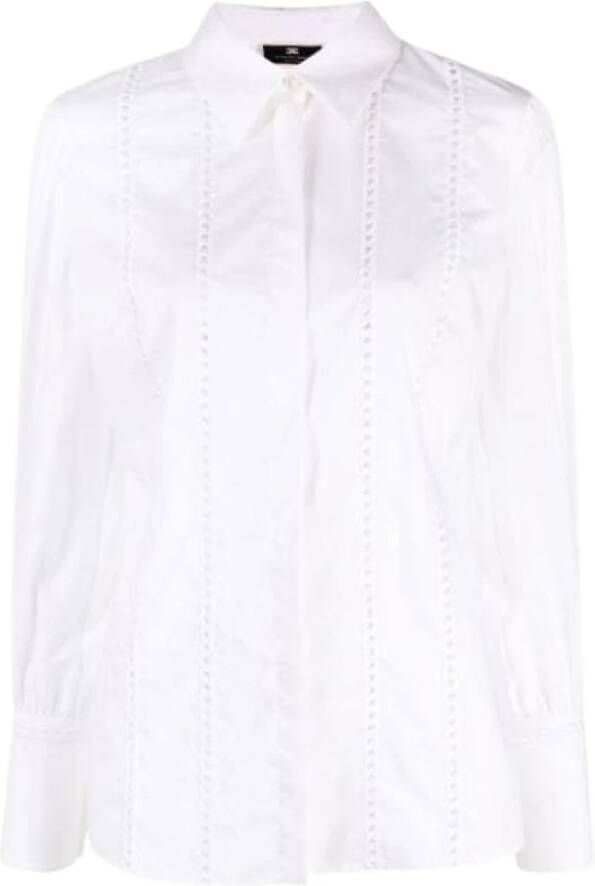 Elisabetta Franchi Longsleeve shirts Wit Dames