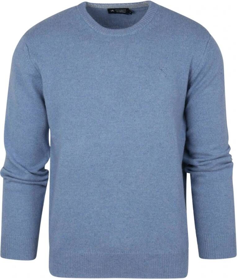 Hackett Lamswollen Trui Blauw , Blauw, Heren