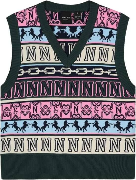 NIK & NIK Gebreide kleding , Blauw, Dames