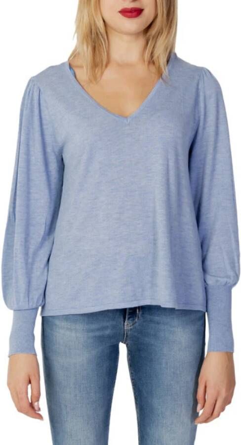 ONLY fijngebreide trui ONLMINA blauw