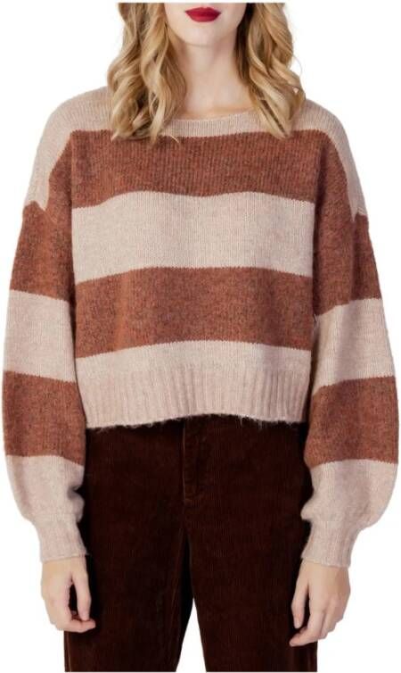 Only Women Brown Knitwear , Bruin, Dames