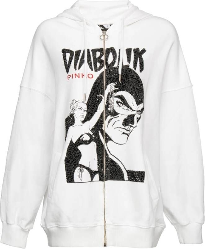 pinko Hoodies & Sweatvesten Wit Dames