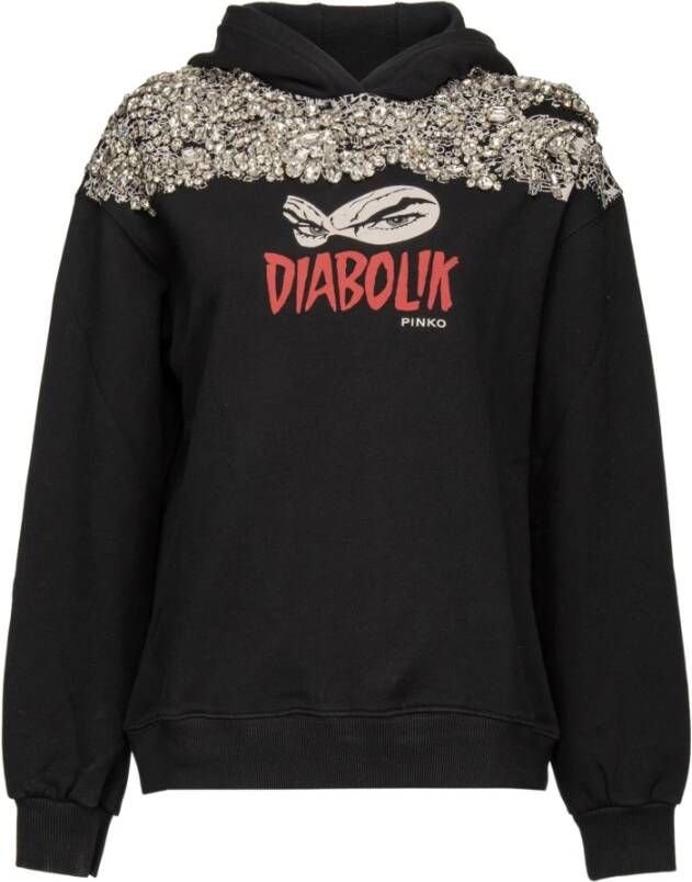 pinko Hoodies & Sweatvesten Zwart Dames